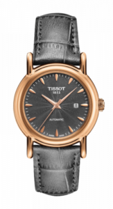 Tissot Carson Automatic 29.7 Rose Gold / Grey / Strap T907.007.76.081.00