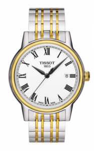 Tissot Carson Quartz 40 Stainless Steel / Yellow Gold PVD / White / Bracelet T085.410.22.013.00