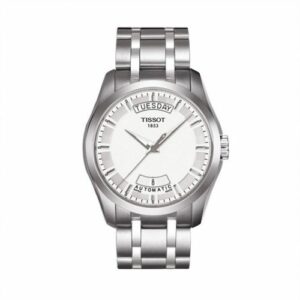 Tissot Couturier Automatic Day-Date Silver / Bracelet T035.407.11.031.00
