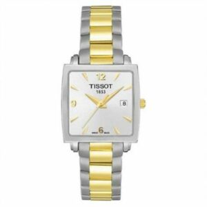 Tissot Everytime Square Stainless Steel / Yellow Gold PVD / Silver / Bracelet T057.310.22.037.00