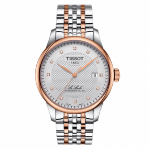 Tissot Le Locle Powermatic 80 39.3 Stainless Steel / Rose Gold PVD / Silver / Bracelet T006.407.22.036.01