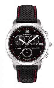 Tissot PR 100 Chronograph Quartz 38 Stainless Steel / Black / Strap T049.417.16.057.00