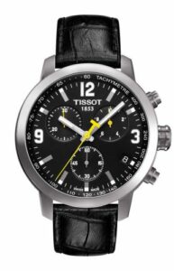 Tissot PRC 200 Quartz Chronograph Yellow Hand Leather T055.417.16.057.00