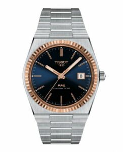 Tissot PRX Powermatic 80 Stainless Steel - Rose Gold / Blue T931.407.41.041.00