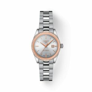 Tissot T-My Automatic Stainless Steel - Red Gold - Diamond / Silver T930.007.41.031.00