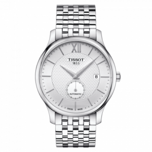 Tissot Tradition Automatic Small Second Stainless Steel / Silver / Bracelet T063.428.11.038.00
