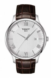 Tissot Tradition Quartz 42 Stainless Steel / Silver / Strap T063.610.16.038.00