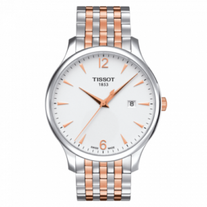 Tissot Tradition Stainless Steel - Rose Gold / Silver T063.610.22.037.01