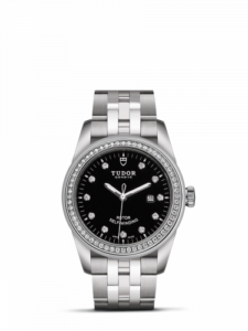 Tudor Glamour Date 31 Stainless Steel / Diamond / Black-Diamond / Bracelet 53020-0007