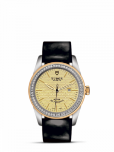 Tudor Glamour Date 31 Stainless Steel / Yellow Gold / Diamond / Jacquard Champagne / Strap 53023-0046