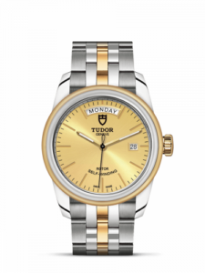 Tudor Glamour Day + Date Stainless Steel / Yellow Gold / Champagne / Bracelet 56003-0005