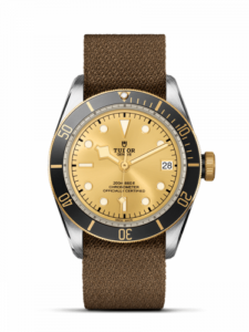 Tudor Heritage Black Bay Black S&G / Stainless Steel / Yellow Gold / Champagne / Fabric 79733N-0006