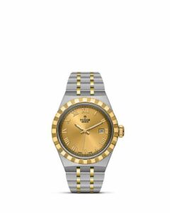 Tudor Royal Date 28 Stainless Steel / Yellow Gold / Champagne - Roman 28303-0004