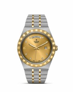 Tudor Royal Day-Date 41 Stainless Steel / Yellow Gold / Champagne - Diamond 28603-0006