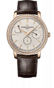 Vacheron Constantin Traditionnelle Manual-Winding Date and Power Reserve Pink Gold / Diamond / Silver 83520/000R-9909