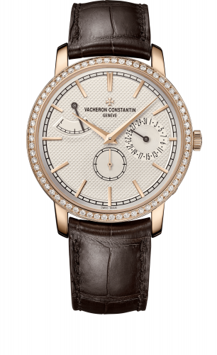 Vacheron Constantin Traditionnelle Manual-Winding Date and Power Reserve Pink Gold / Diamond / Silver 83520/000R-9909